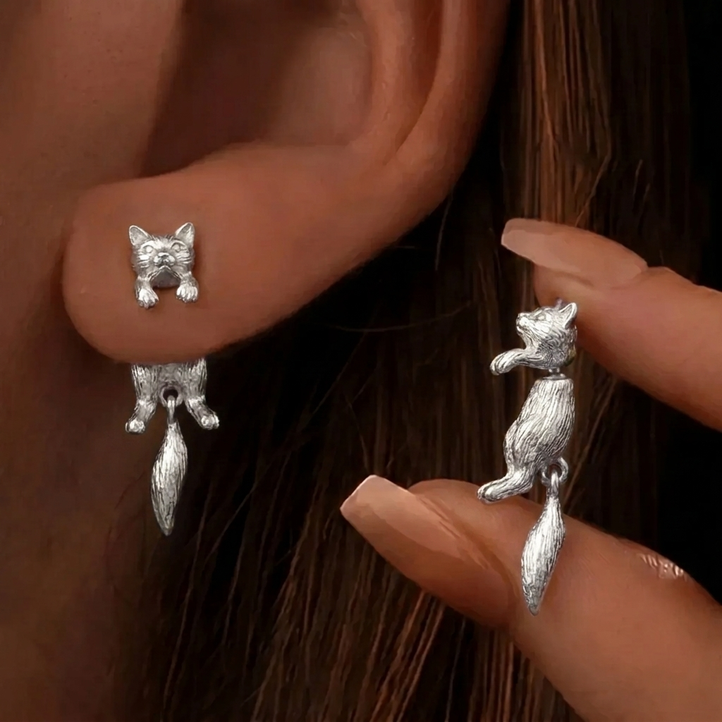 Playful Cat Earrings