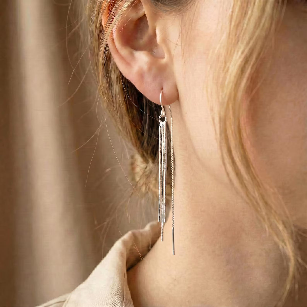 Tassel Chain Drop Earrings