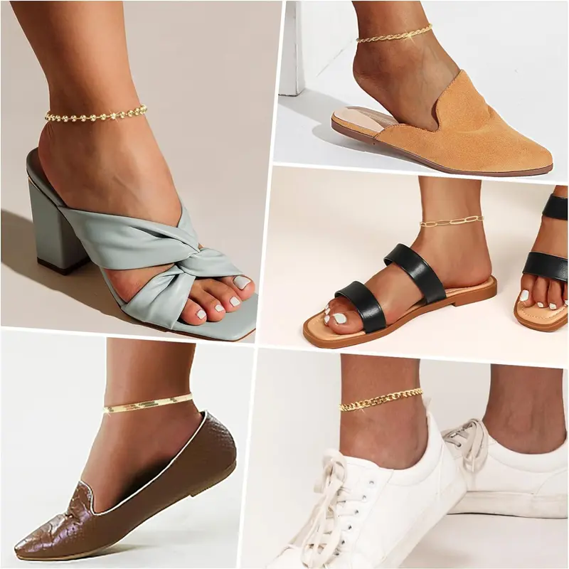 5pc Plus Size Anklet