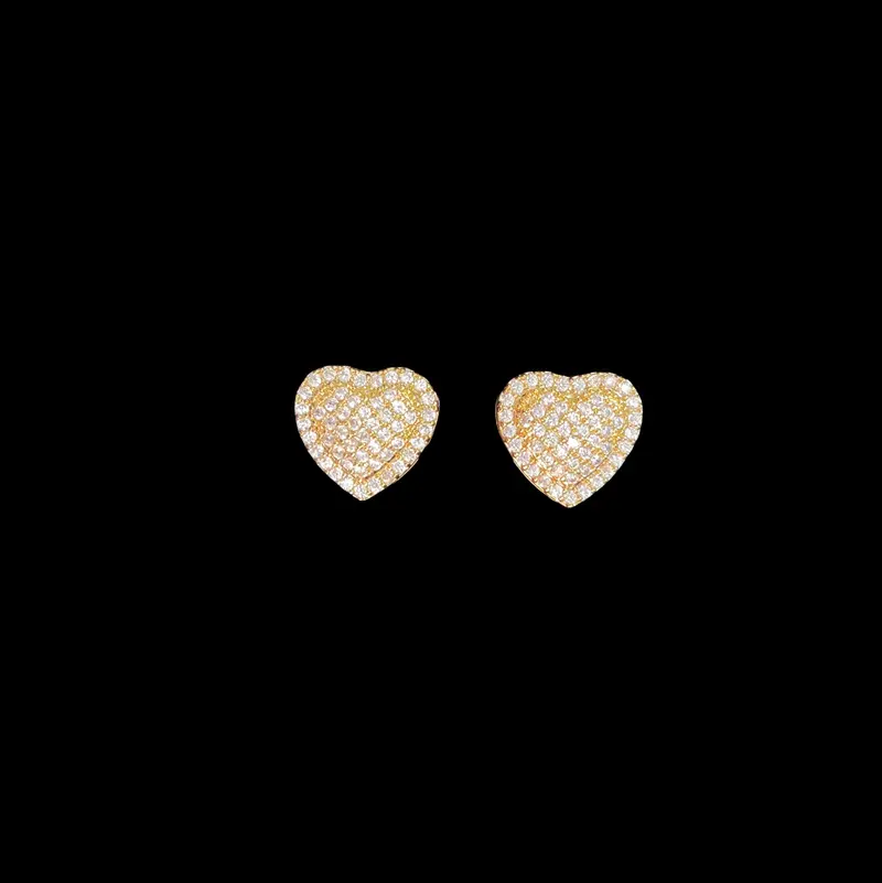 2pc Love Heart Earrings & Necklace Set