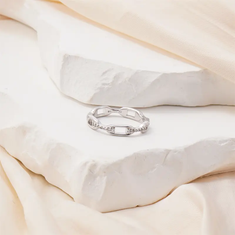 Dainty Moissanite Ring