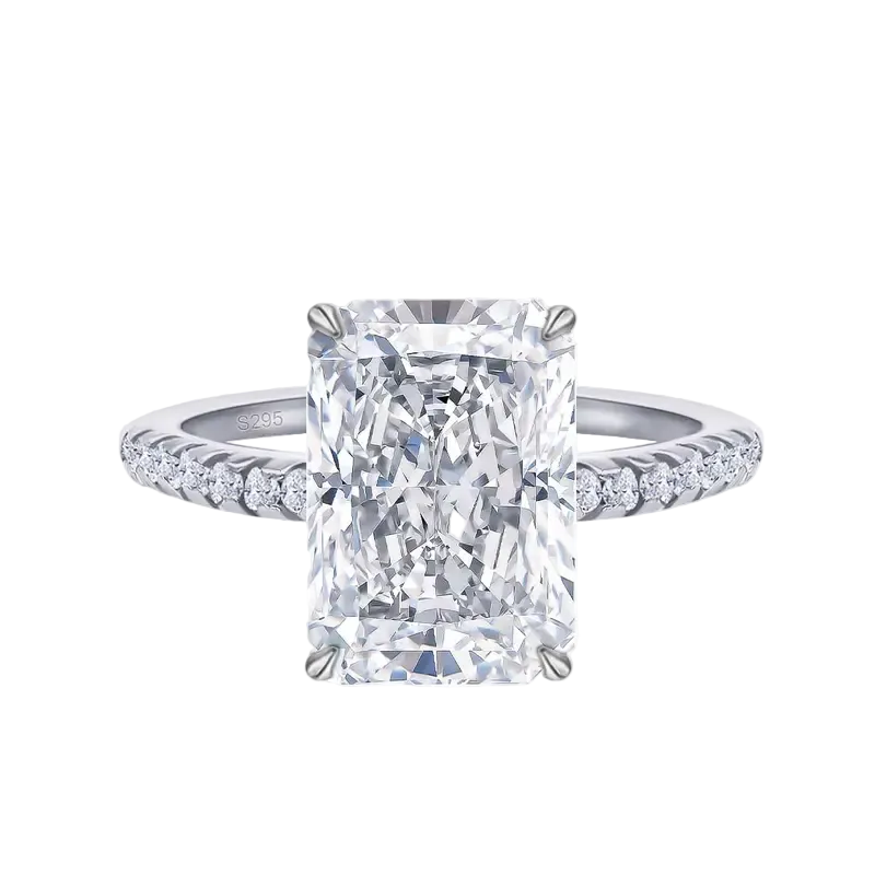 Radiant Rectangle Stone Ring