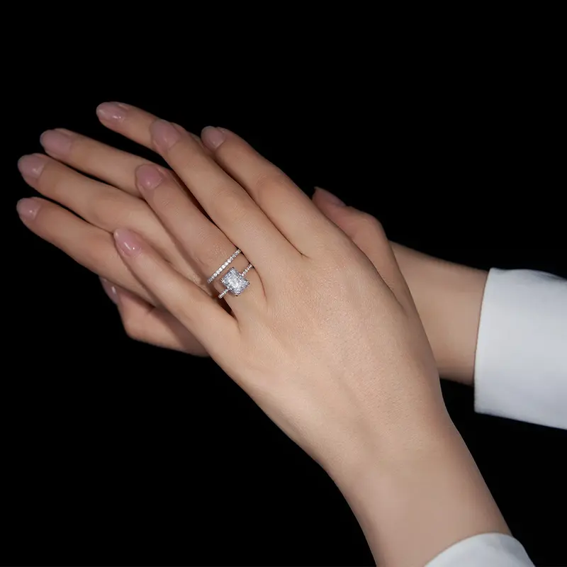 Radiant Rectangle Stone Ring