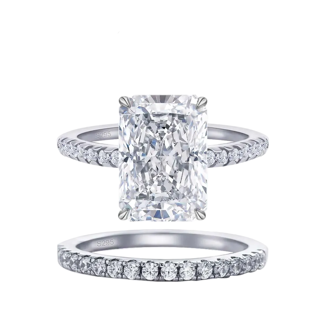 Radiant Rectangle Stone Ring