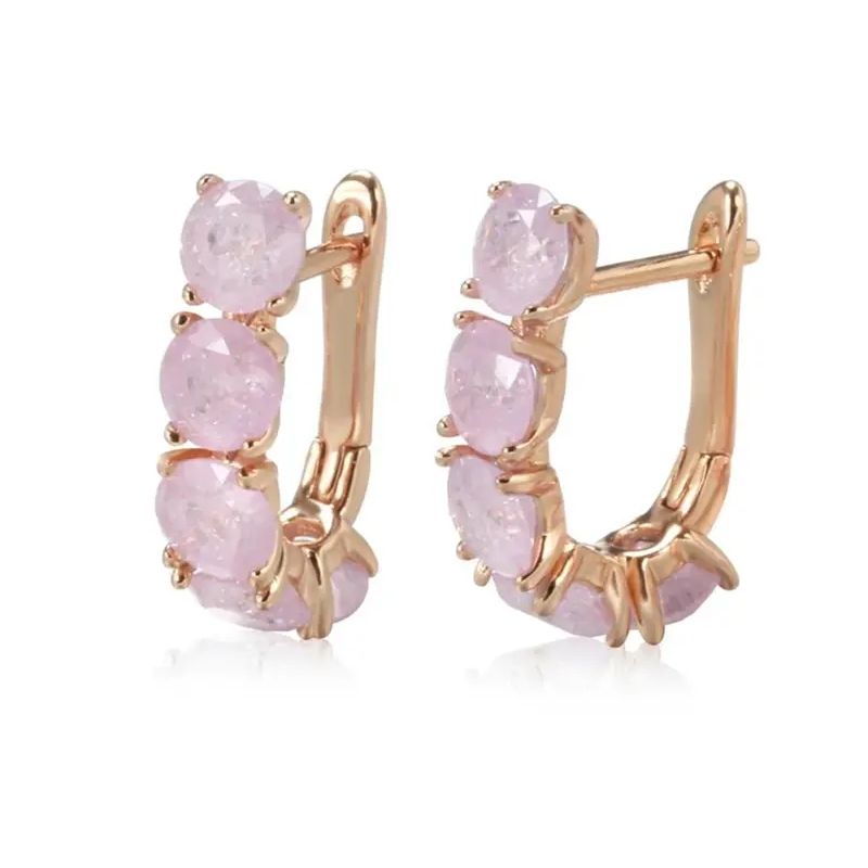 Elegant Zirconia Hoop Earrings