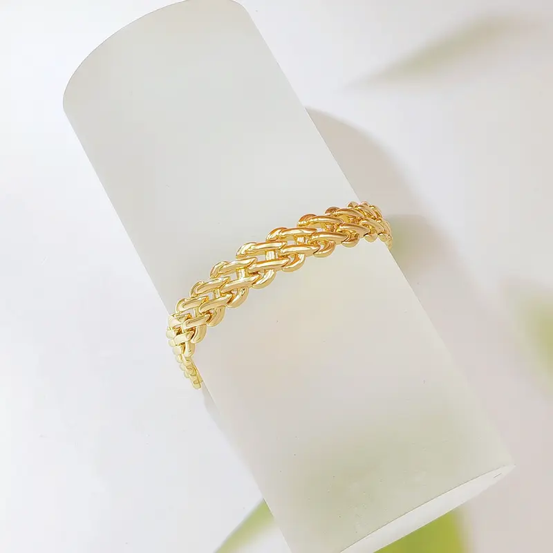 Double Row Cuban Link Bracelet