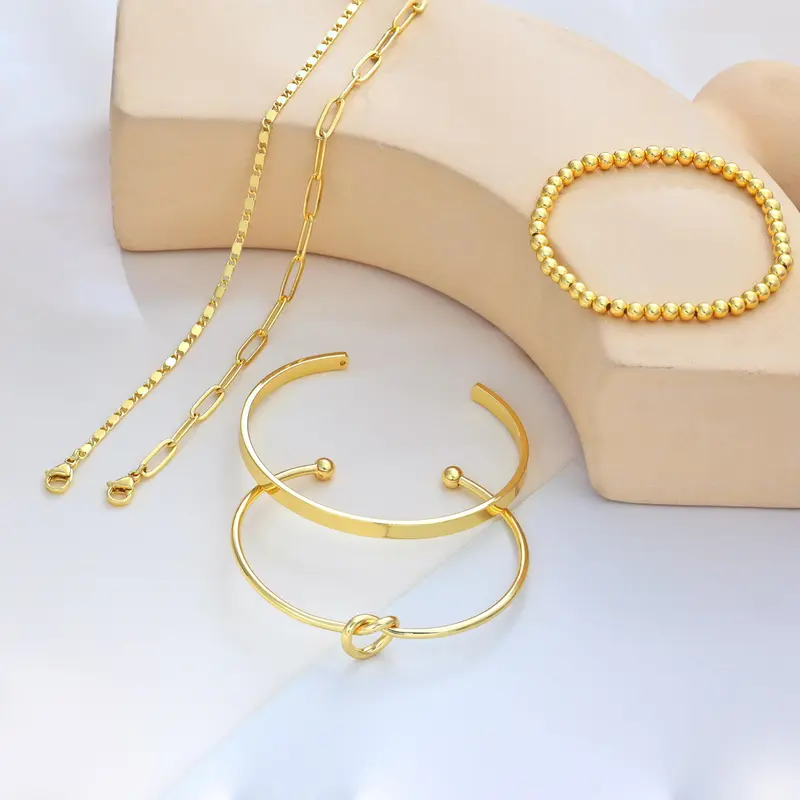 5pc Adjustable Bracelet Stack