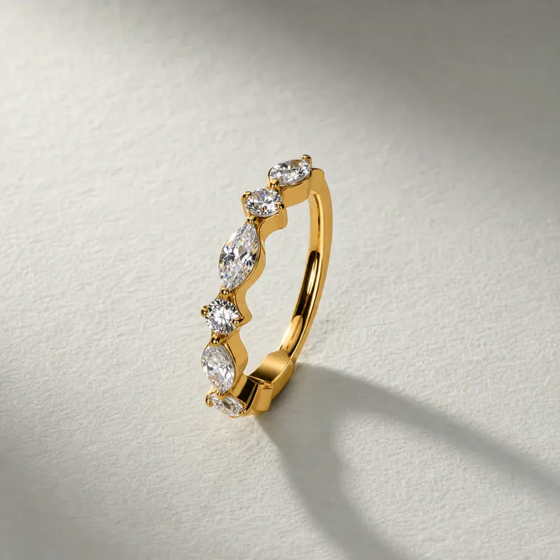 Micro Paved Hinged Nose Ring