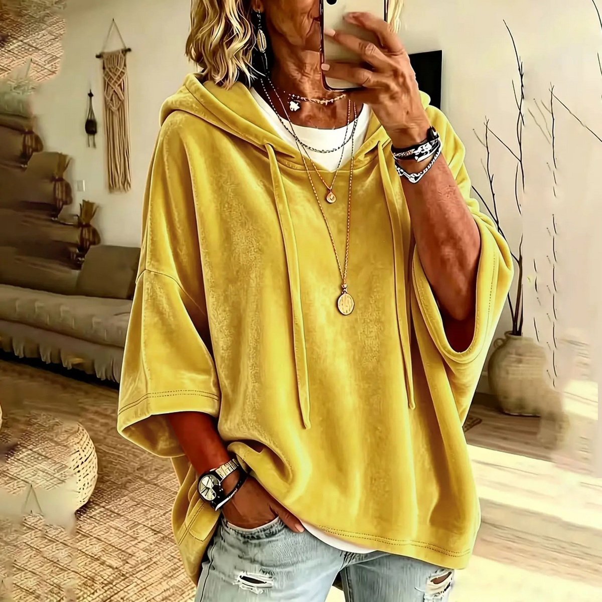 Oversized Drawstring Hoodie