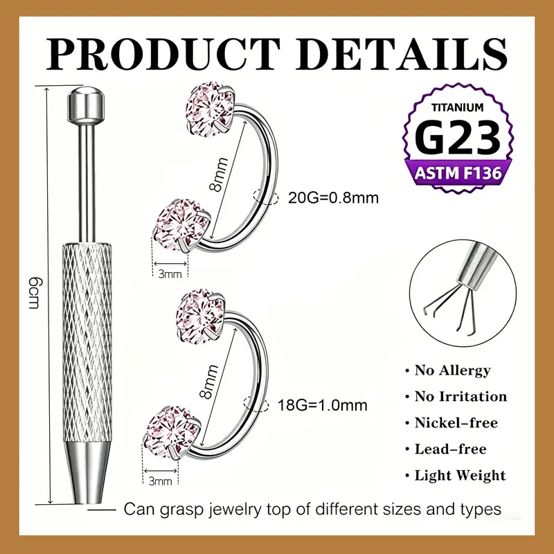 Titanium Horseshoe Nose Ring