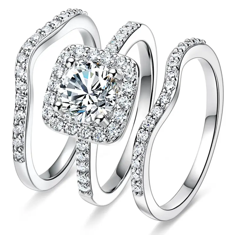 Three In One 3pc Halo Ring