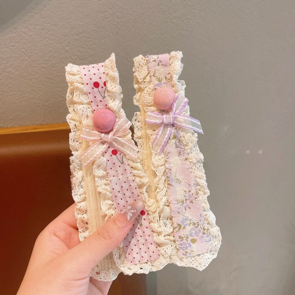 Lace Bow Hair Clip