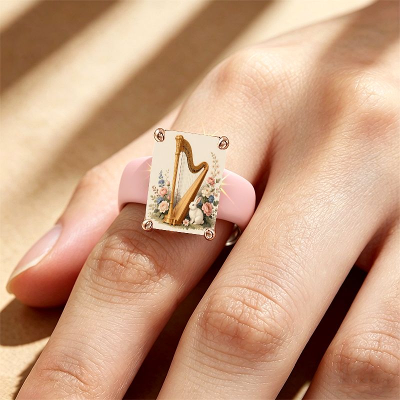Harp Rabbit Silicone Ring