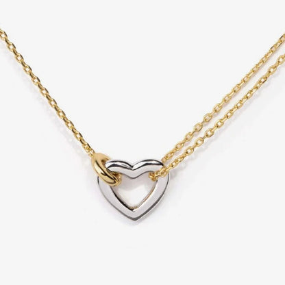 Linked Eternity Heart Necklace