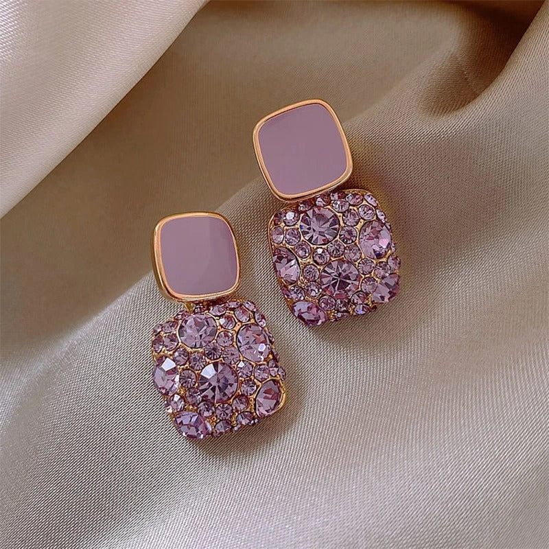 Vintage Sparkling Crystal Earrings