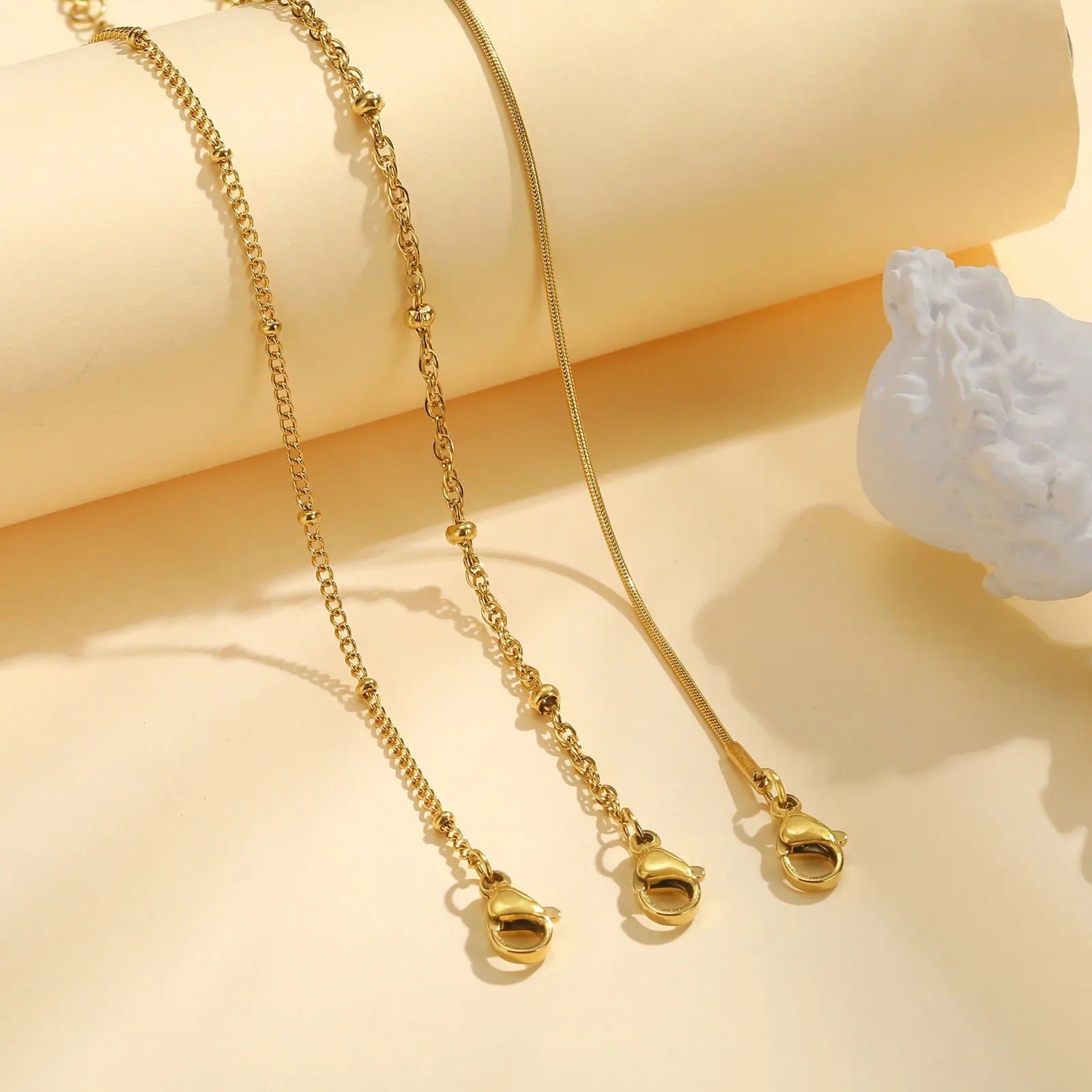 Thin Link Bracelet Stack