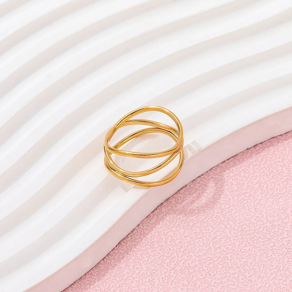 Dainty Infinity Loops Ring