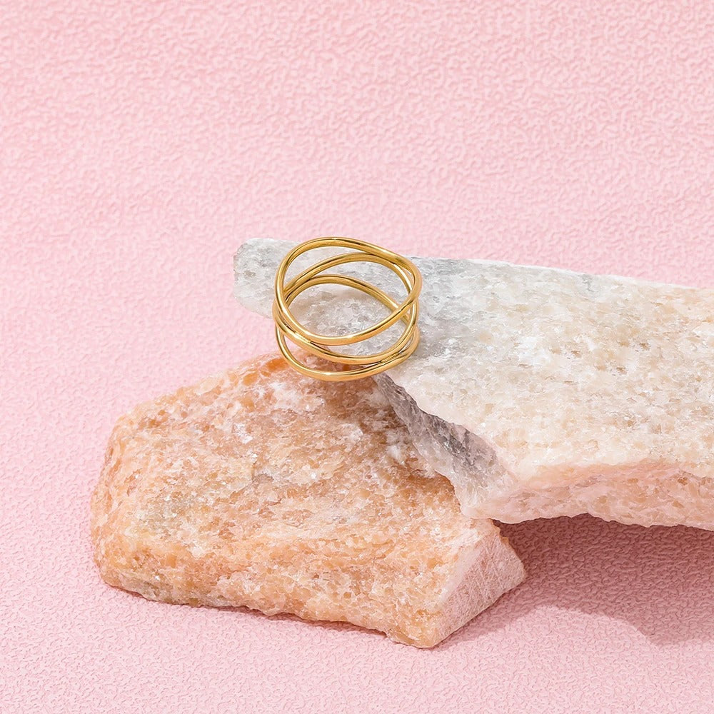 Dainty Infinity Loops Ring