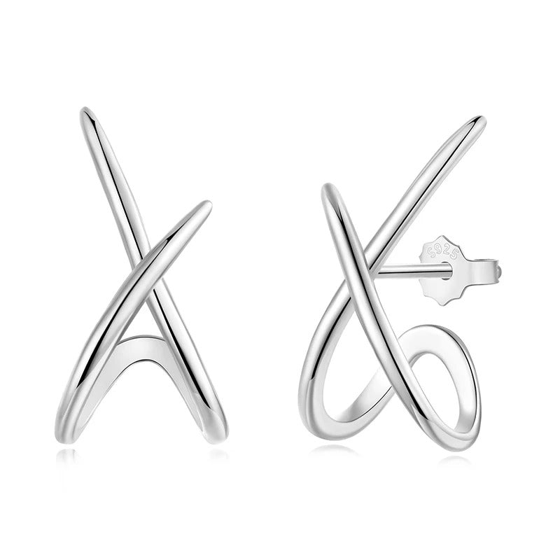 Dainty X Earrings
