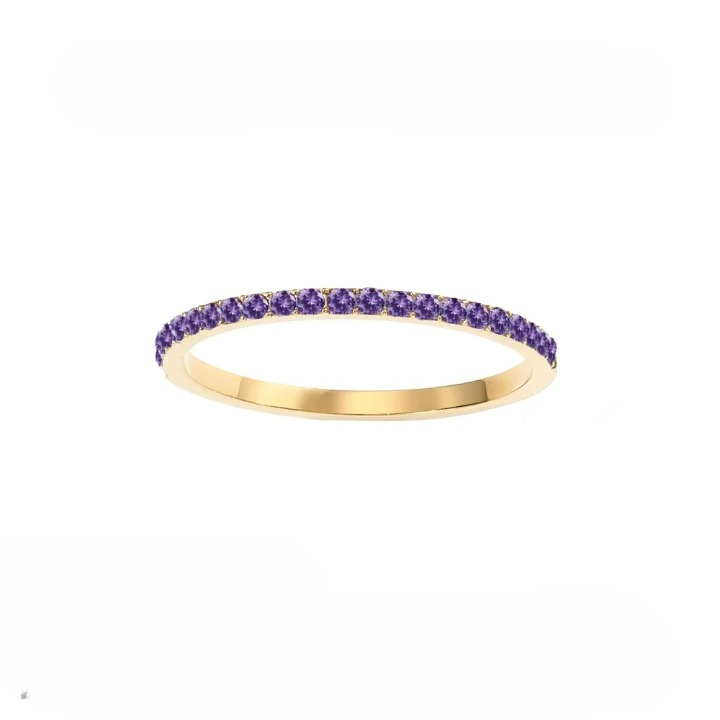 Dainty Thin Birthstone Ring