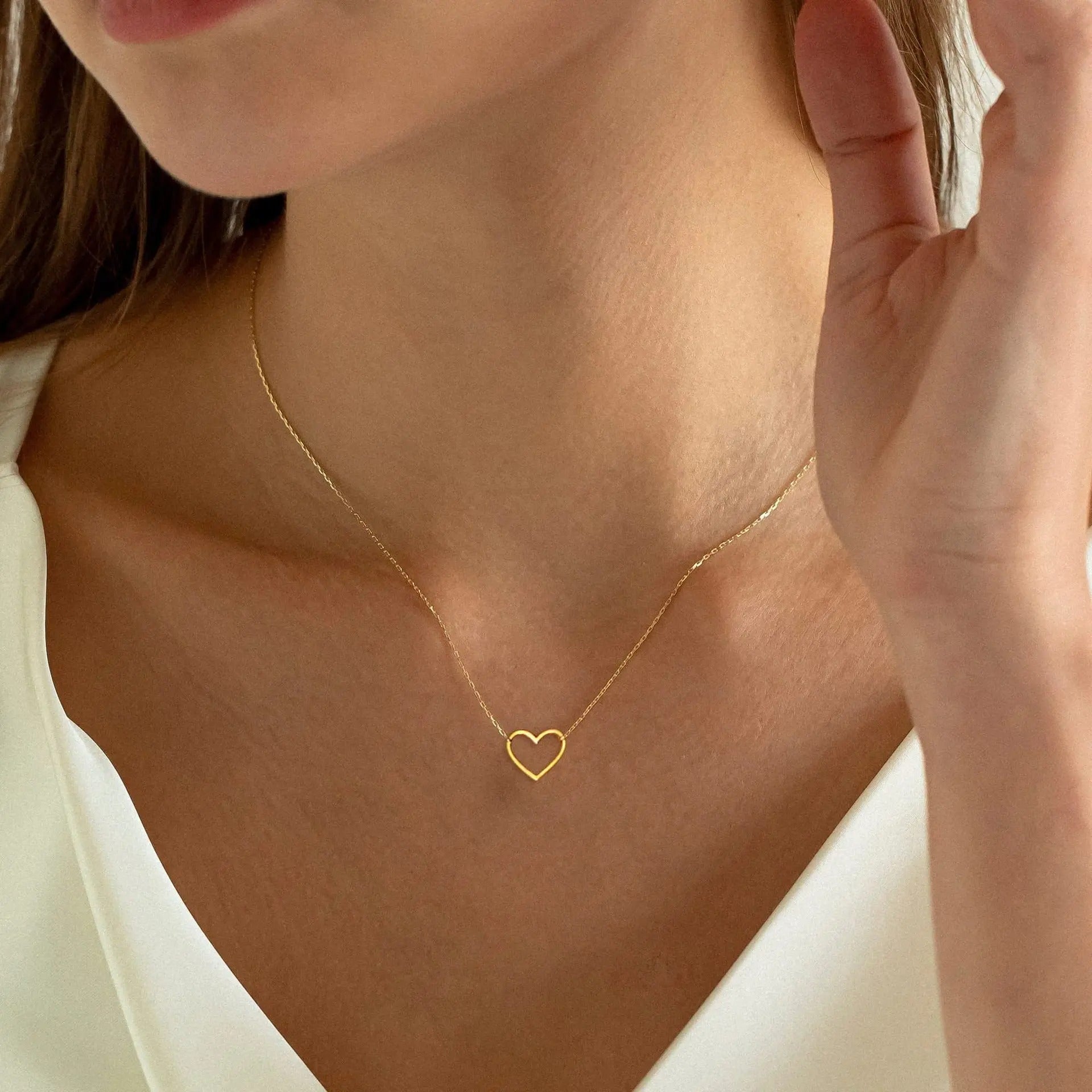 Hollow Heart Necklace