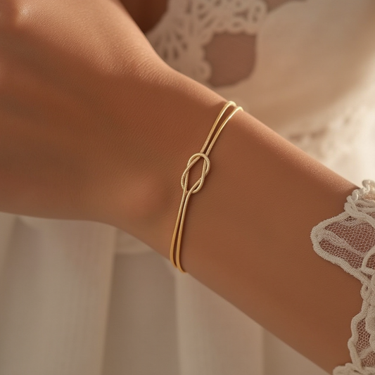 Personalized Love Knot Bracelet