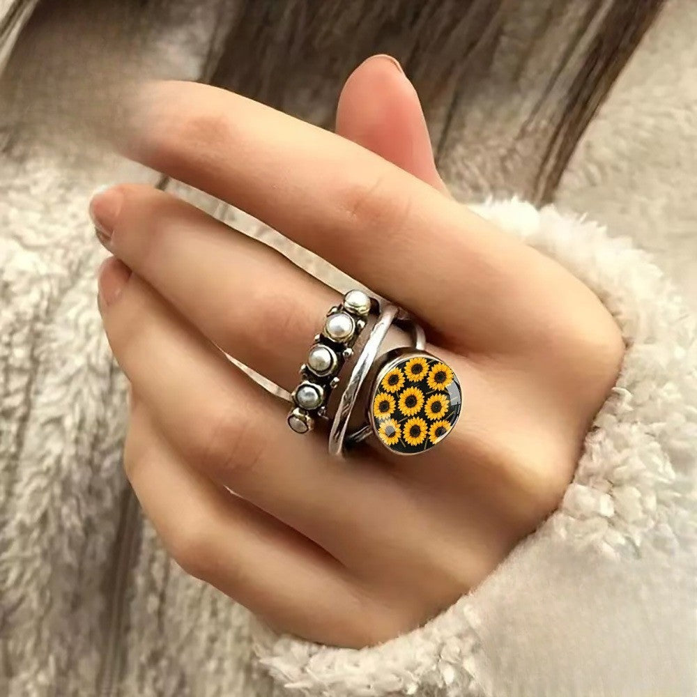 Sunflower Dome Ring