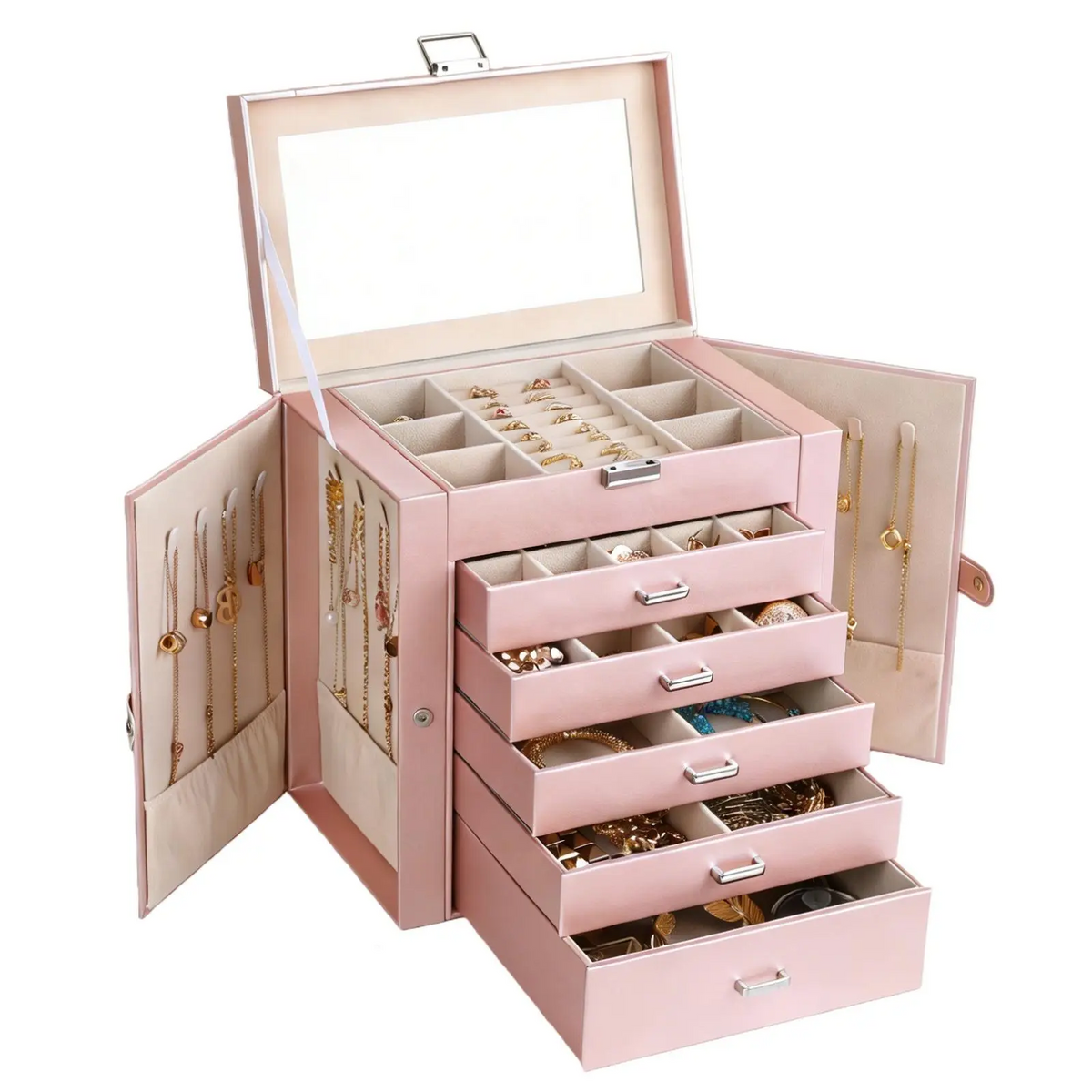 6 Tier Jewelry Box Organizer