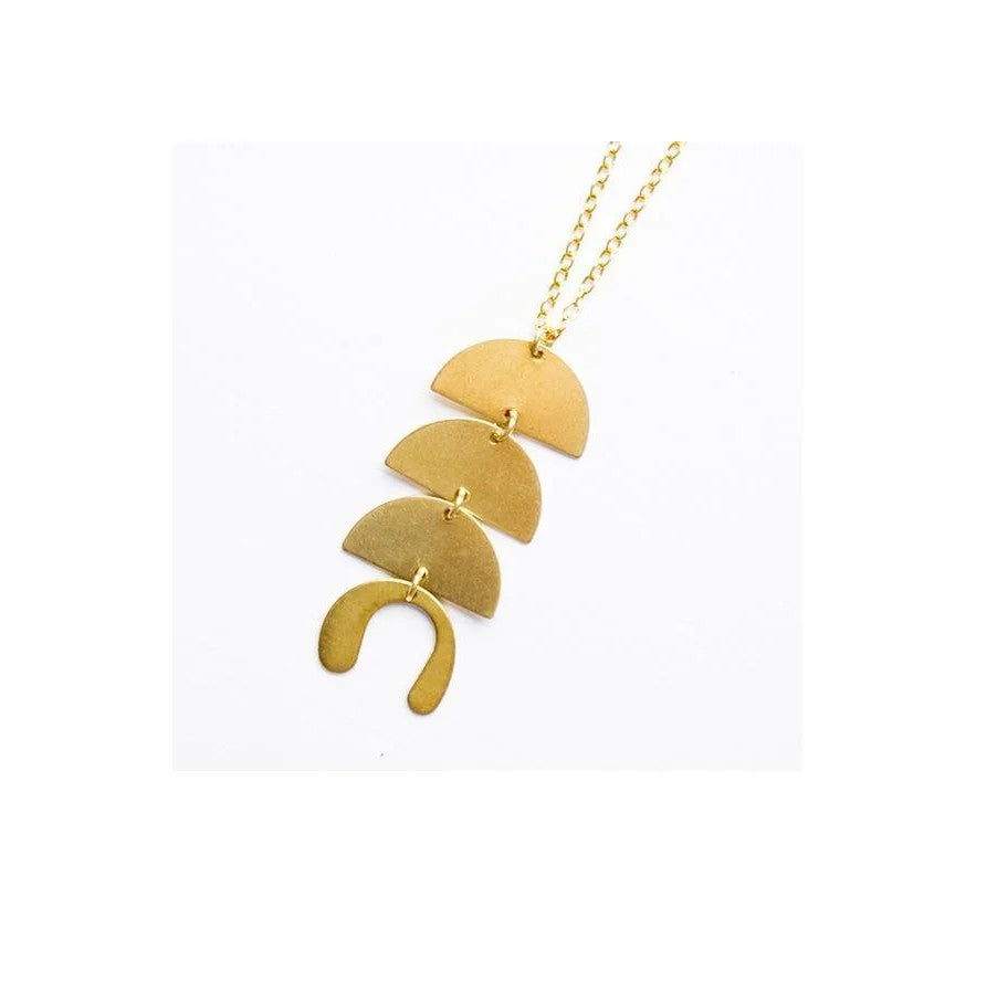 Stacked Arch Pendant Necklace