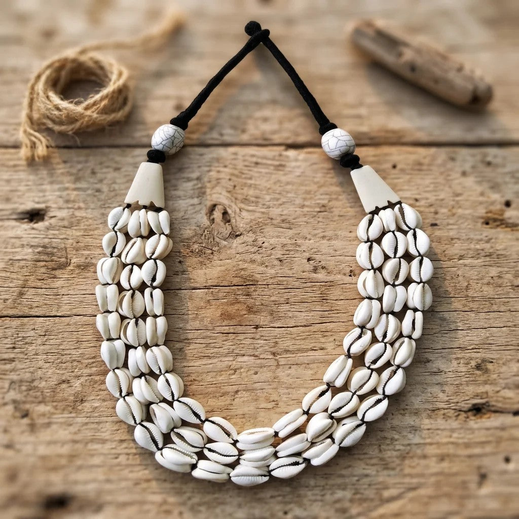Layered Cowrie Shell Necklace