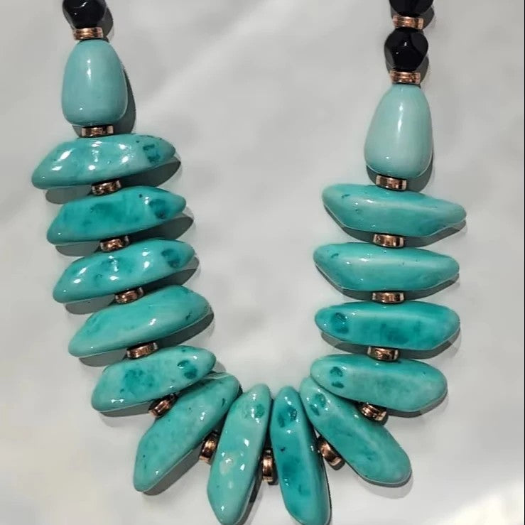Turquoise Cascade Necklace