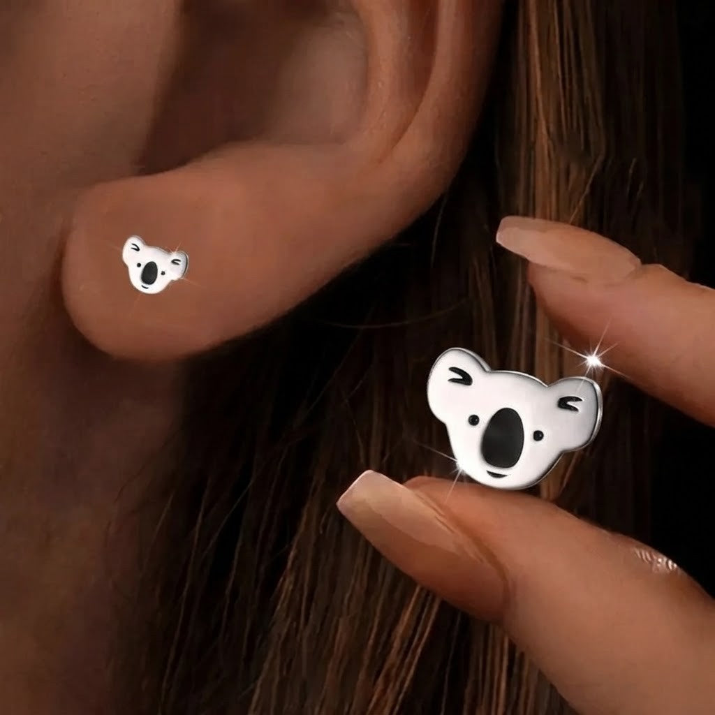 Koala Bear Stud Earrings