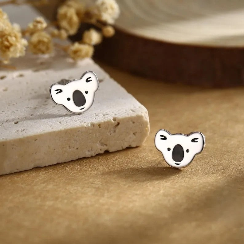 Koala Bear Stud Earrings