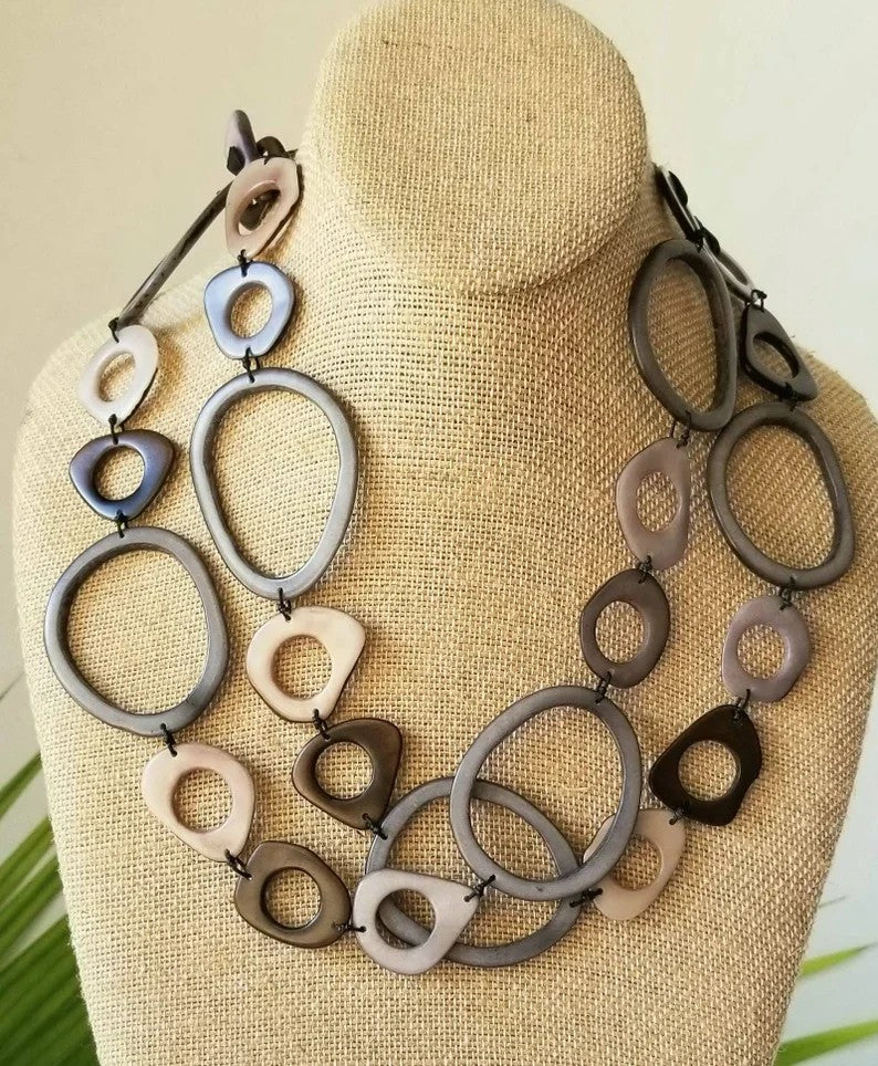 Organic Horn Link Necklace