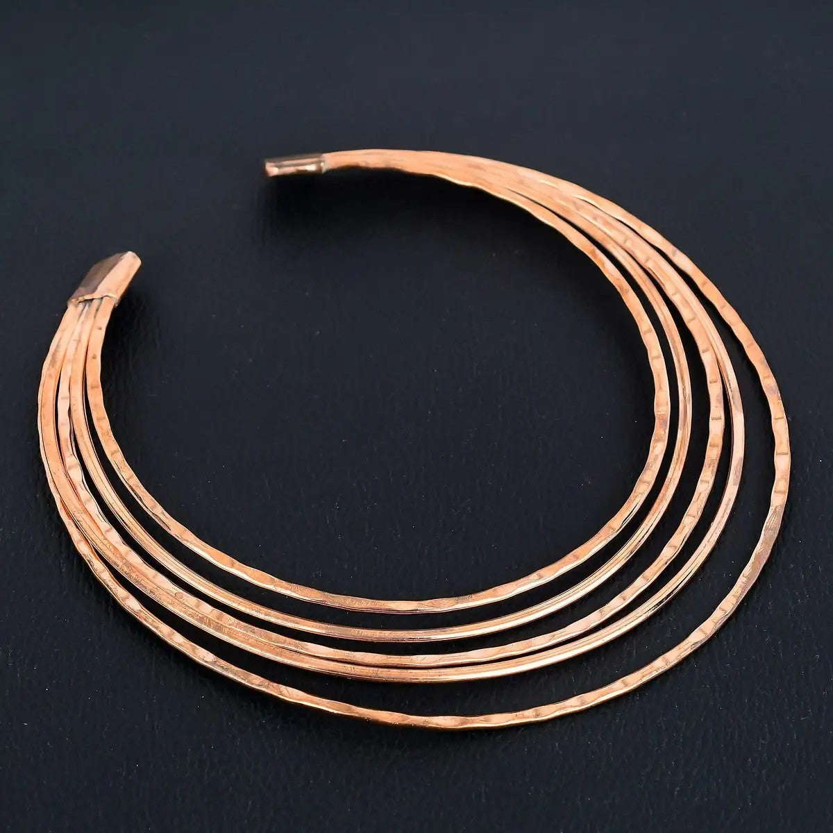 Layered Copper Cuff Necklace