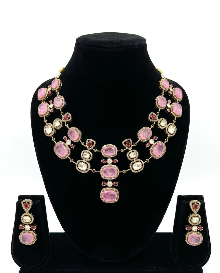 Kundan Floral Necklace Set