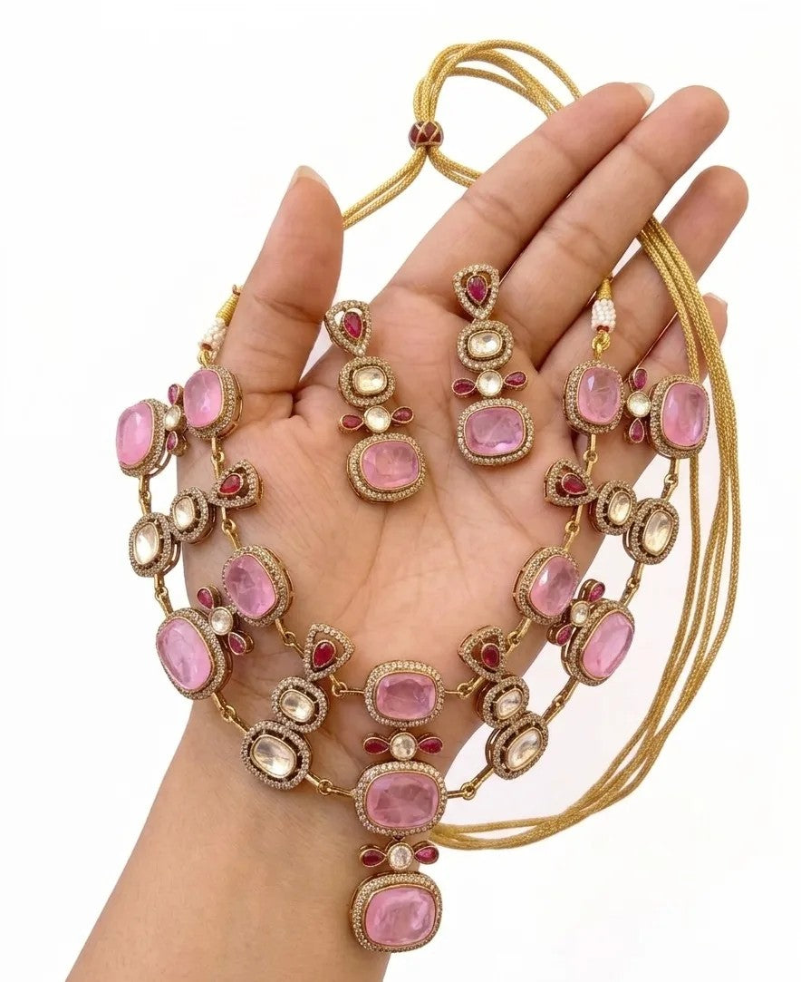 Kundan Floral Necklace Set