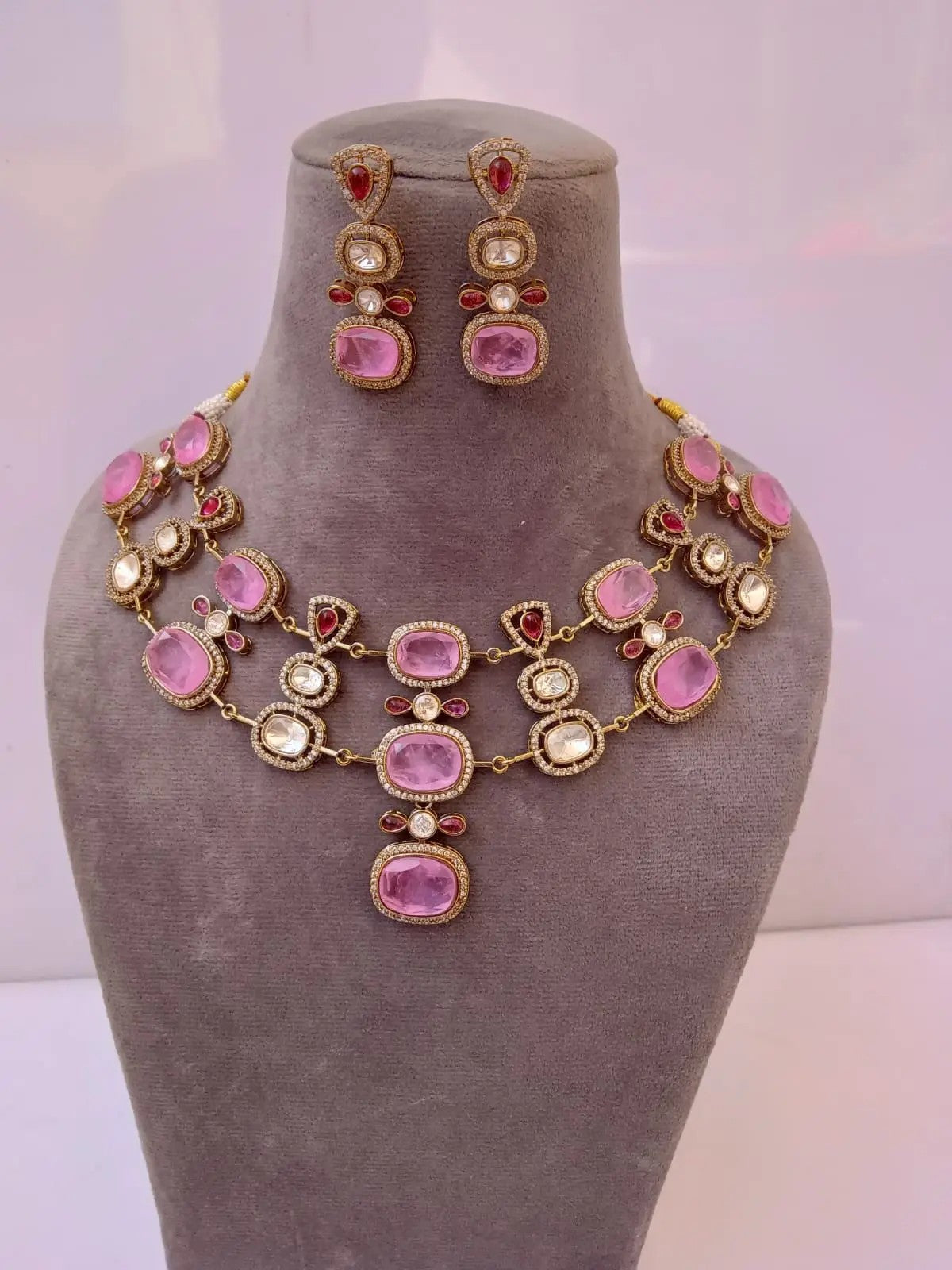 Kundan Floral Necklace Set
