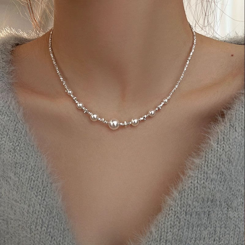 Graduated Faux Pearl Strand Necklace