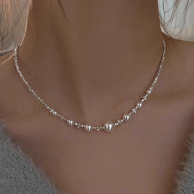 Graduated Faux Pearl Strand Necklace