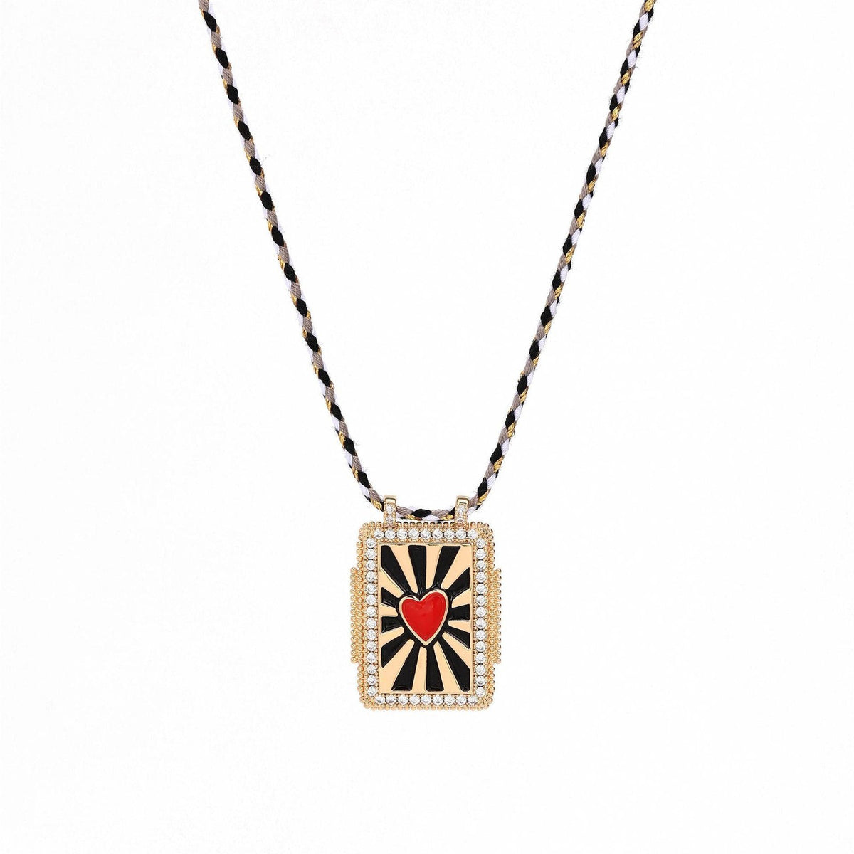 Horseshoe & Sunburst Pendant Necklace Set