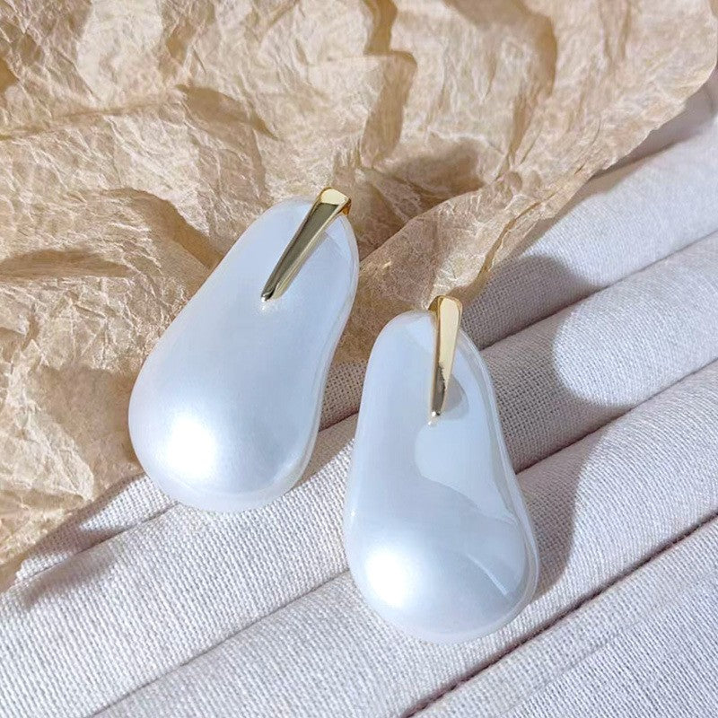Iridescent Organic Drop Earrings