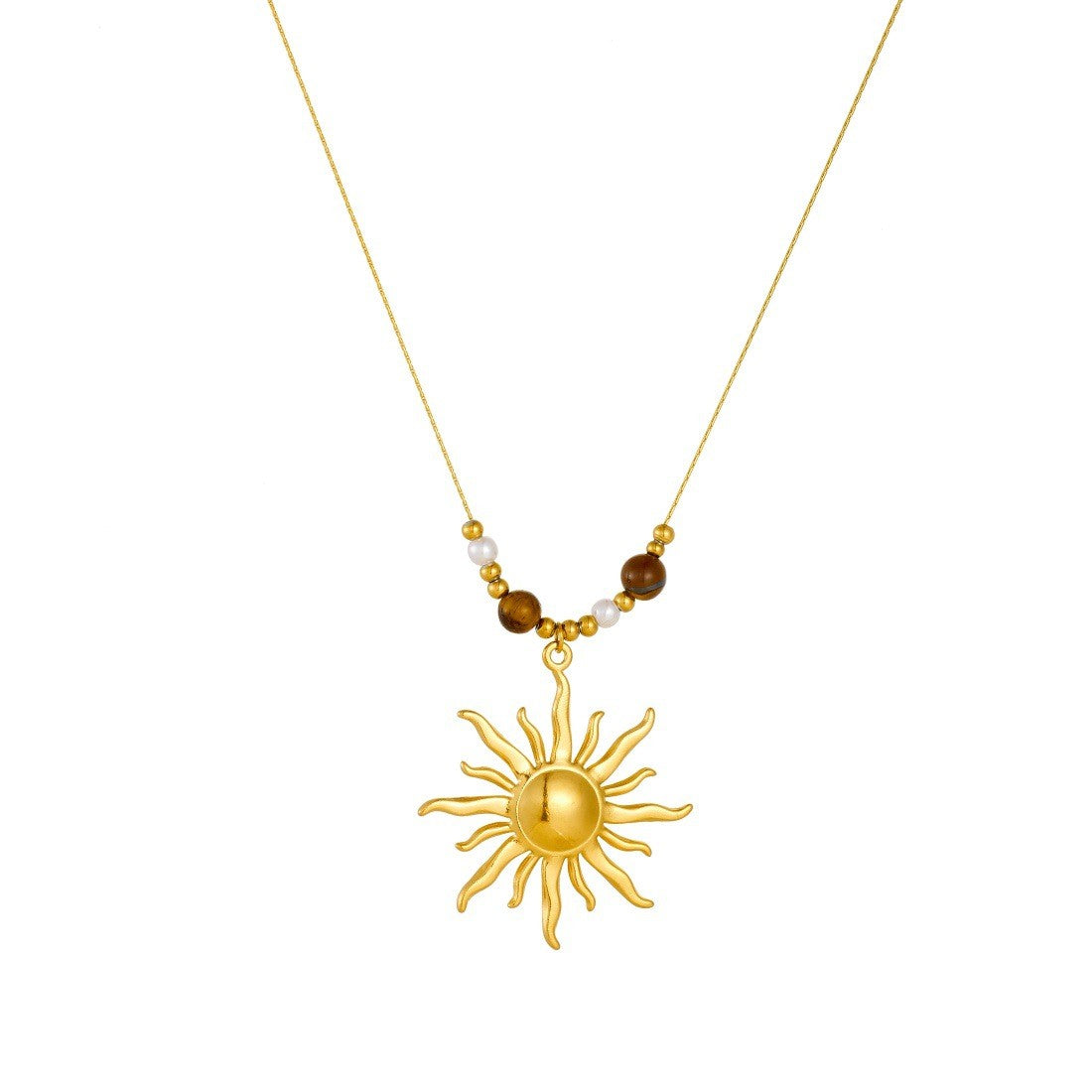 Sun Ray Beaded Necklace