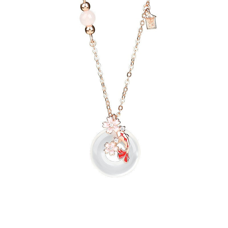 Koi Fish & Blossom Jewelry Set