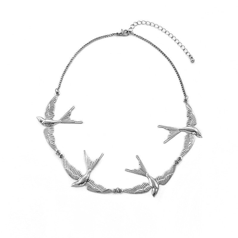 Flying Bird Collarbone Necklace