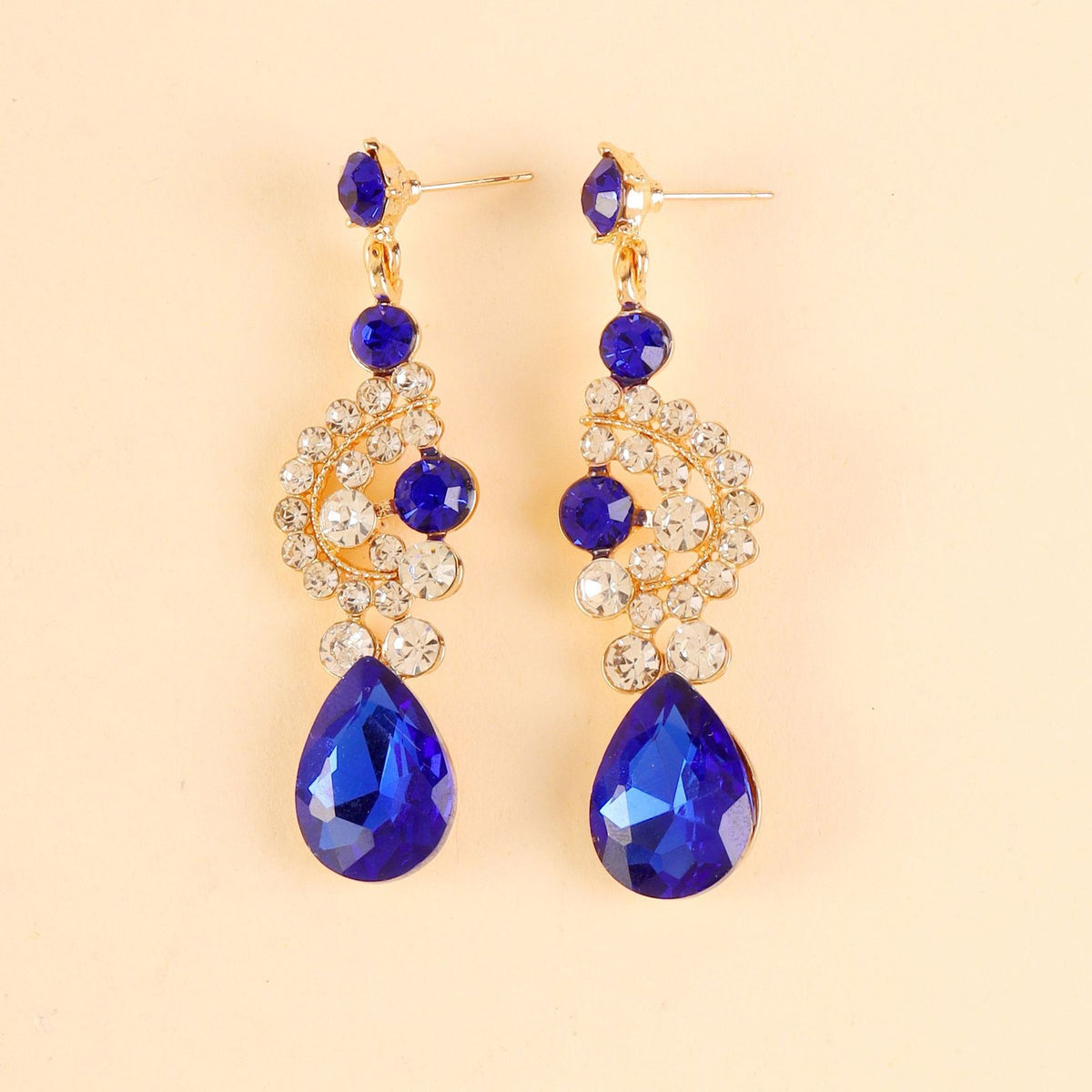Crystal Scroll Necklace & Earring Set