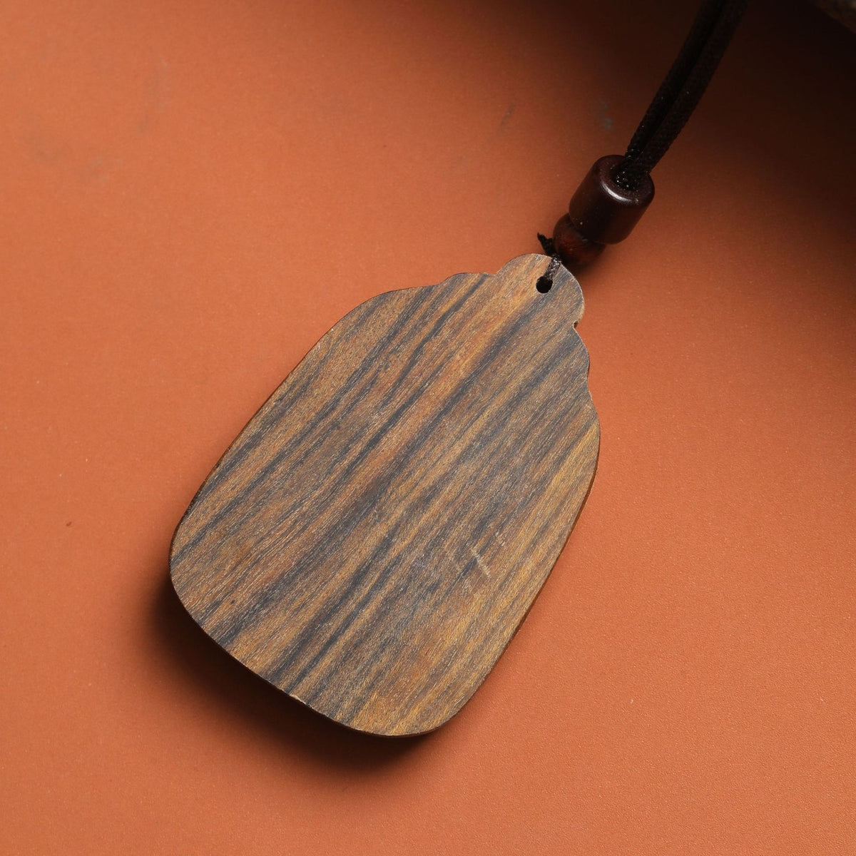 Carved Wood Koi Pendant