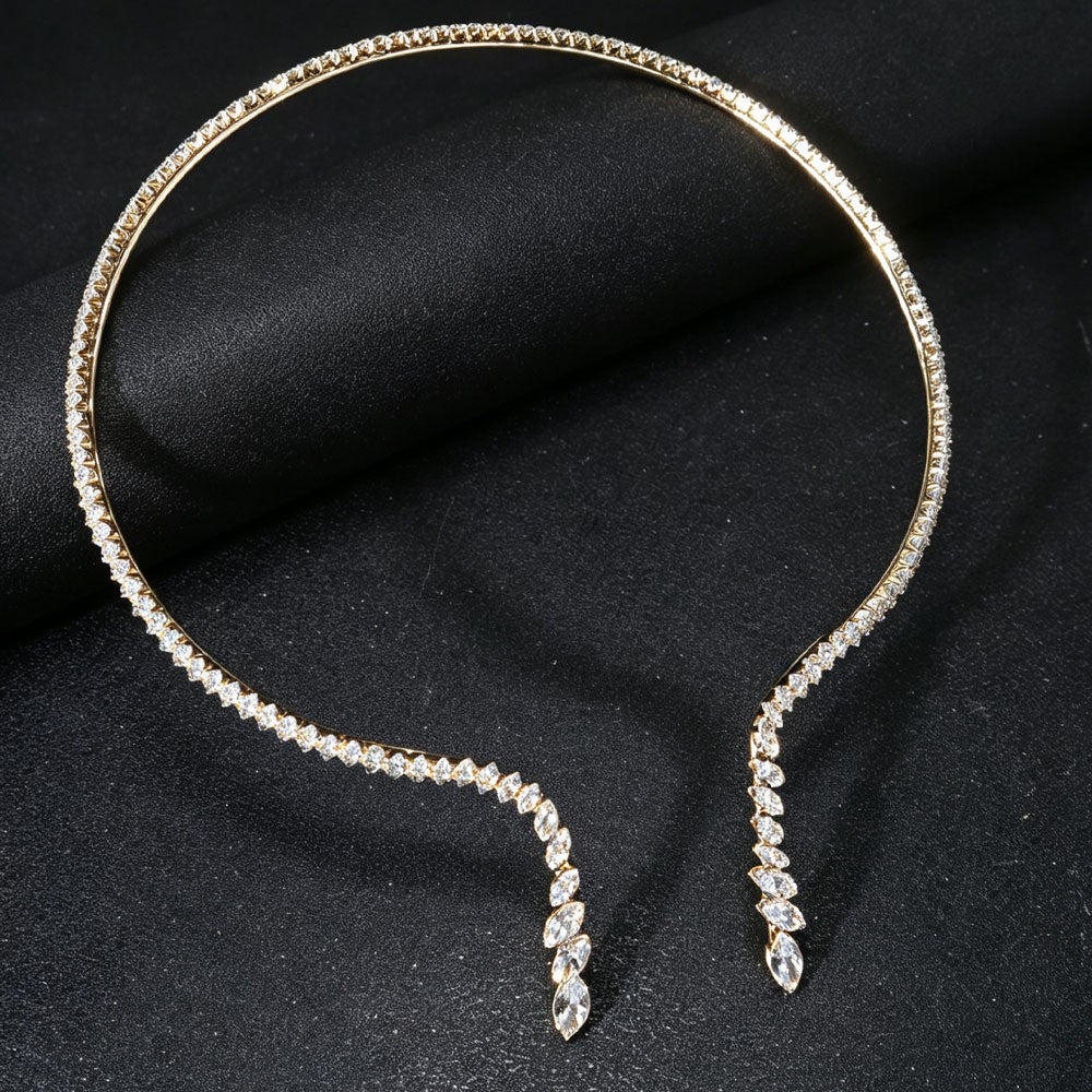 Marquise Crystal Y-Necklace
