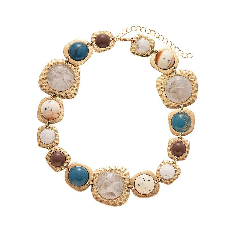 Irregular Stone Statement Necklace