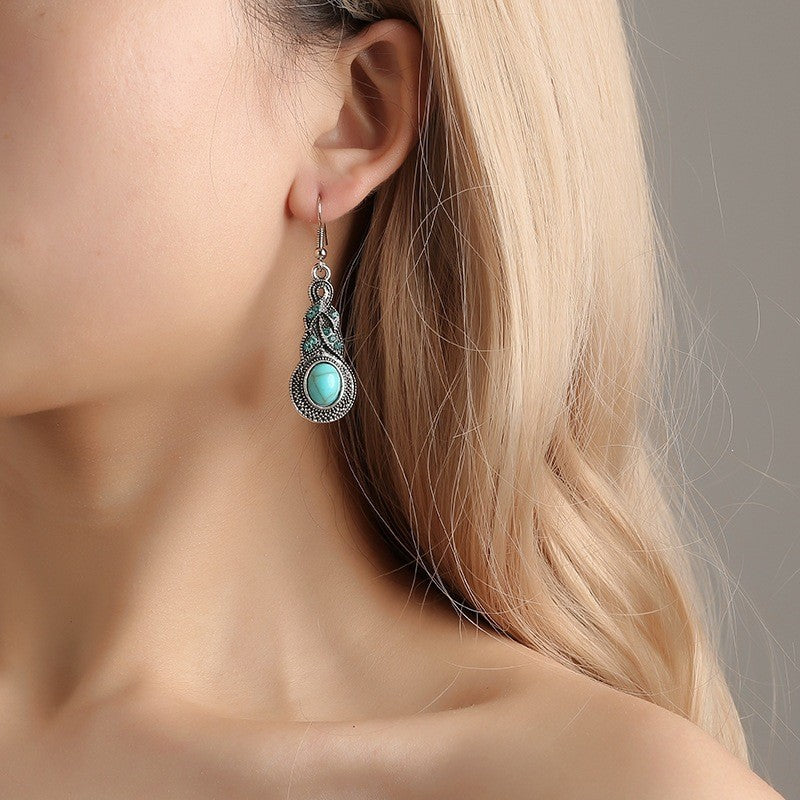 Turquoise Woven Drop Jewelry Set